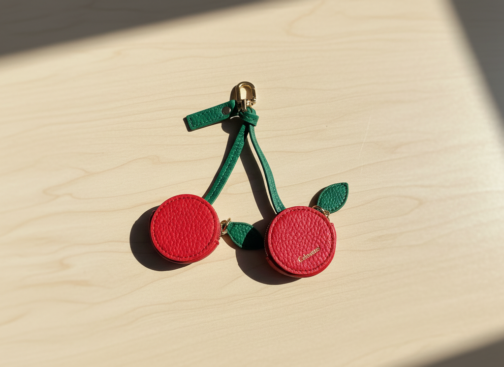 Cherry Mini Purse – Celoume Accessory Line（Matte / Enamel）