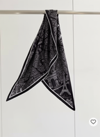 パリ地図シルクスカーフ｜Paris Map Silk Scarf