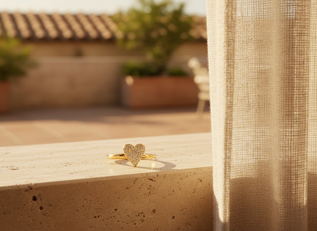ハートパヴェリング / Heart Pavé Ring