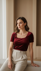 Soft Everyday ベルベットトップス