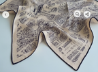 パリ地図シルクスカーフ｜Paris Map Silk Scarf