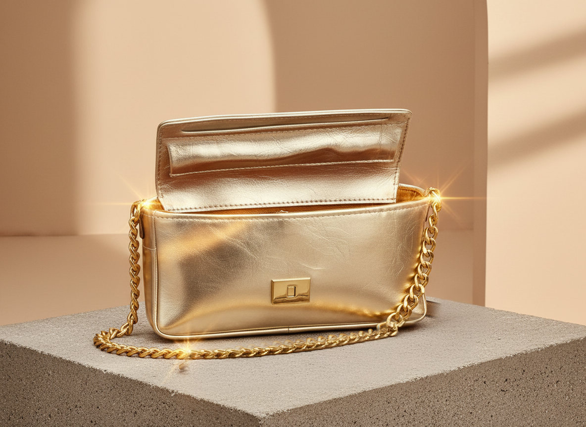 Celoume Silver Chain Mini Bag