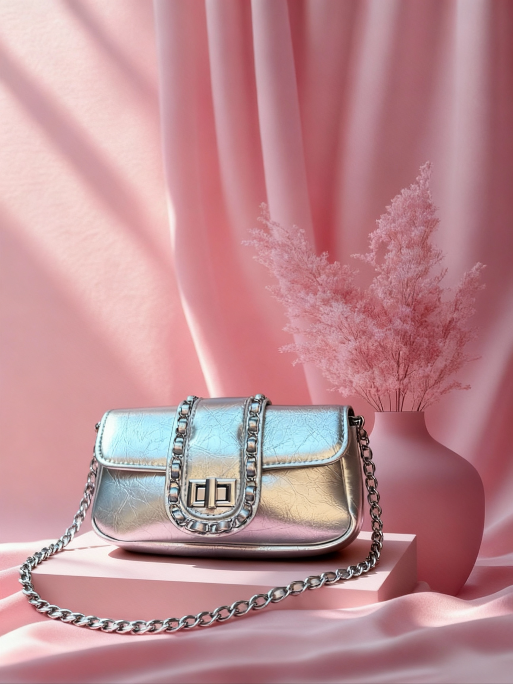 Celoume Silver Chain Mini Bag