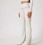 Celoume Active – Black Flow Yoga Set (Frill Bootcut)  （セ・ルー・ム アクティブ ブラックフローヨガセット〈フリルブーツカット〉）