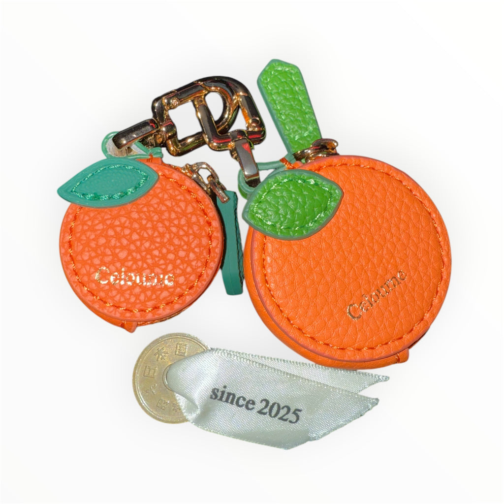 Celoume Fruit Coin Purse – Orange / Mini & Regular (Set / Single)  （セ・ルー・ム フルーツコインパース オレンジ／ミニ＆レギュラー〈セット／単品〉）