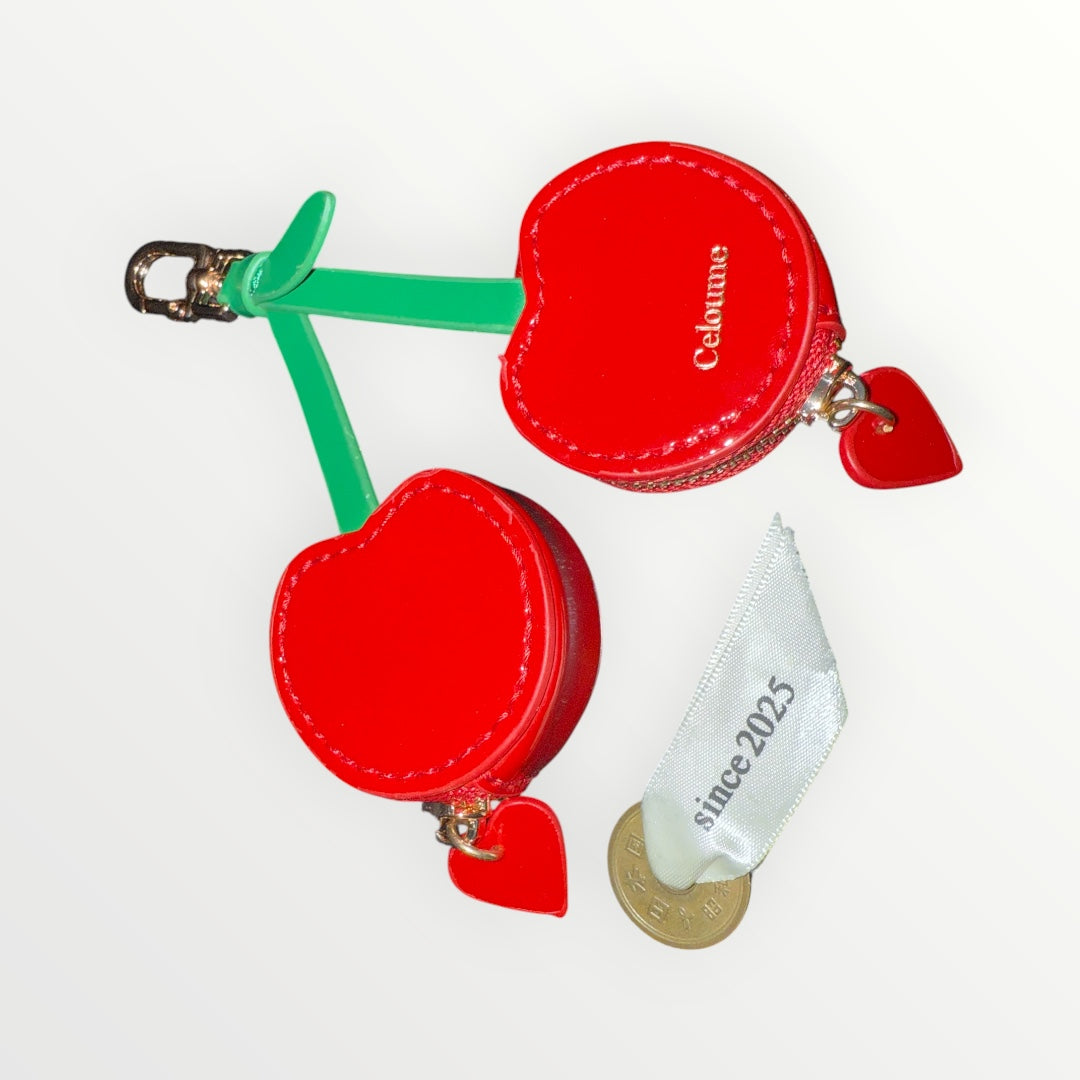 Cherry Mini Purse – Celoume Accessory Line（Matte / Enamel）
